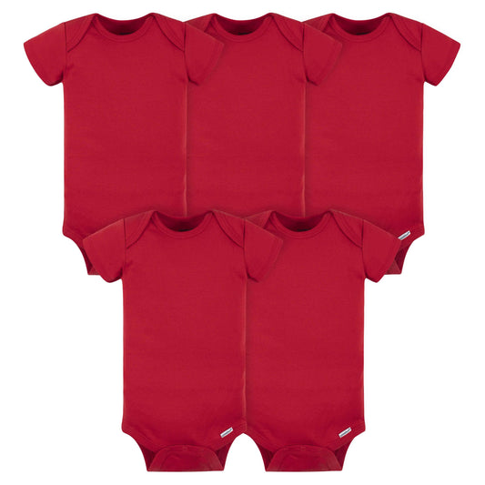 5-Pack Baby Red Onesies® Bodysuits